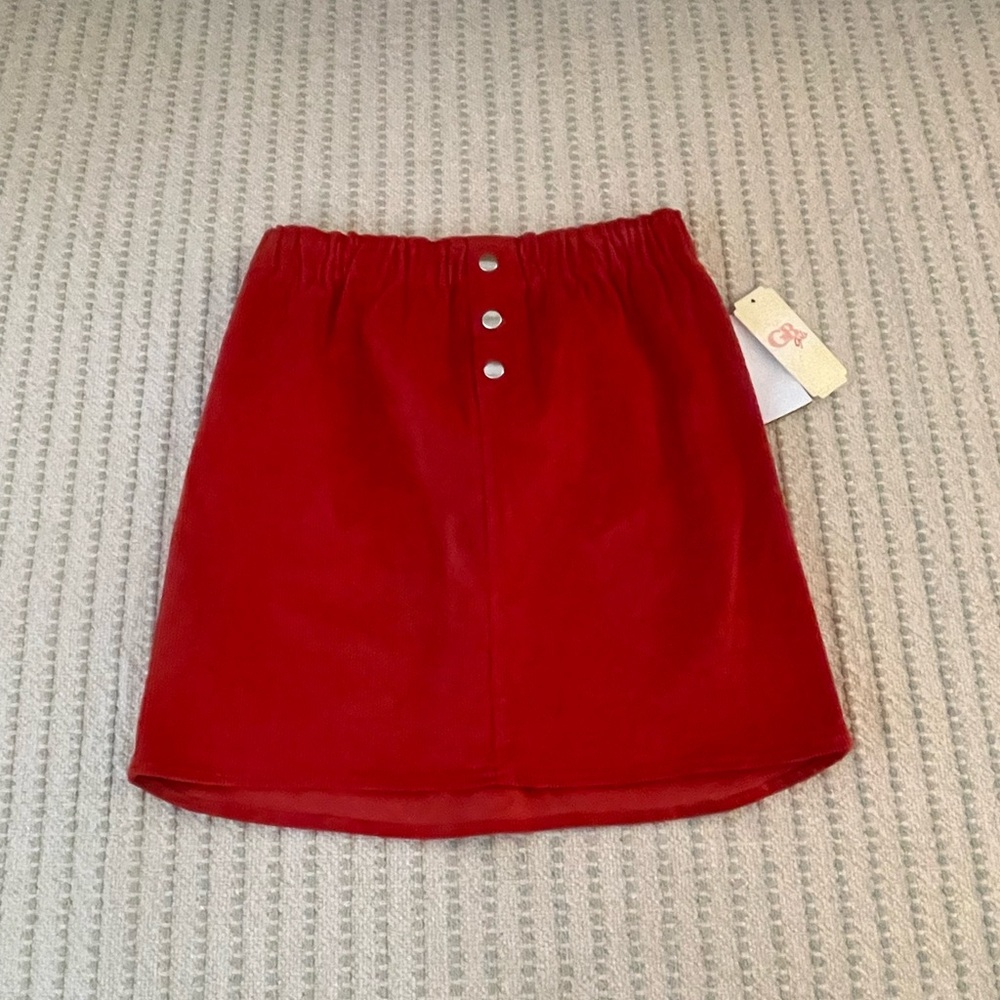 NEW w/ Tags - GB Corduroy Girls Mini Skirt - Size: Large